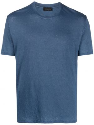 Тениска Roberto Collina синьо