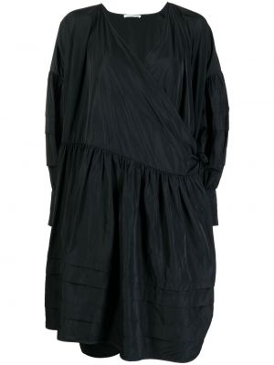 Kleid mit plisseefalten Cecilie Bahnsen schwarz