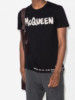 T-shirt à imprimé Alexander Mcqueen noir