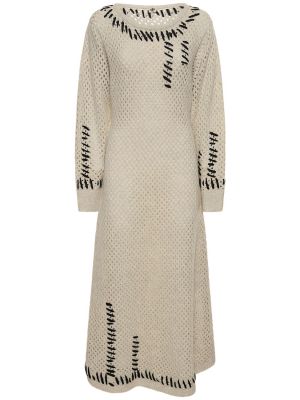 Robe longue en laine The Garment gris