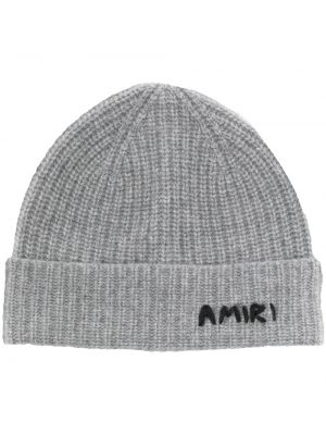 Siuvinėtas kepurė Amiri pilka