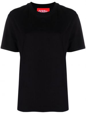 T-shirt di cotone con stampa 032c nero