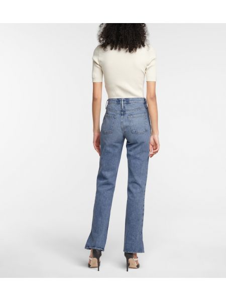 High waist straight jeans Frame blau