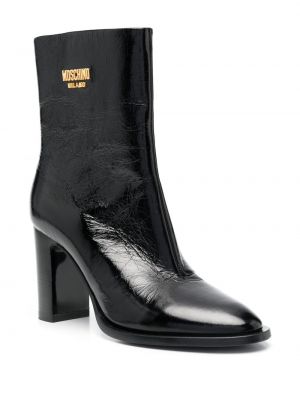 Ankle boots skórzane Moschino