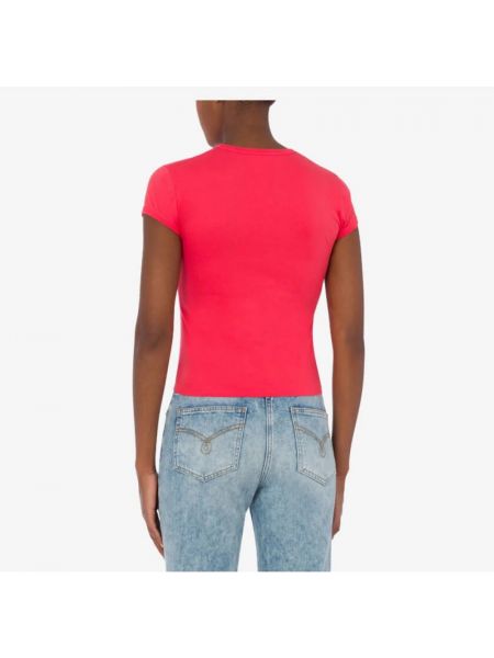 Camiseta de algodón Moschino rojo