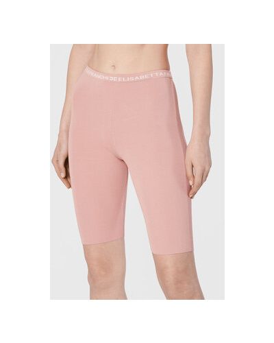 Pantaloni scurți de sport slim fit Elisabetta Franchi roz
