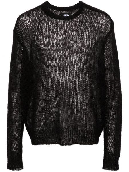 Pullover di lana Stüssy nero