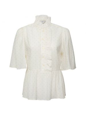 Блузка с коротким рукавом свободного кроя NÜmph белая