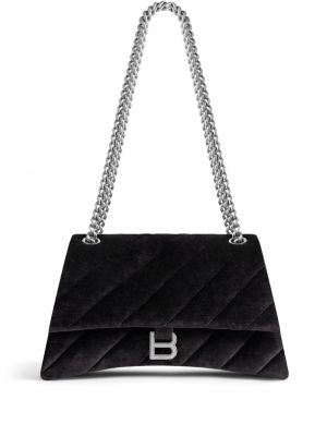 Βελούδινη τσάντα ώμου Balenciaga