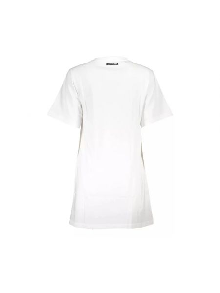 Mini vestido de algodón Cavalli Class blanco