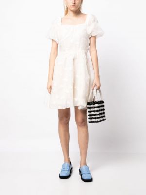 Sukienka mini plisowana B+ab biała