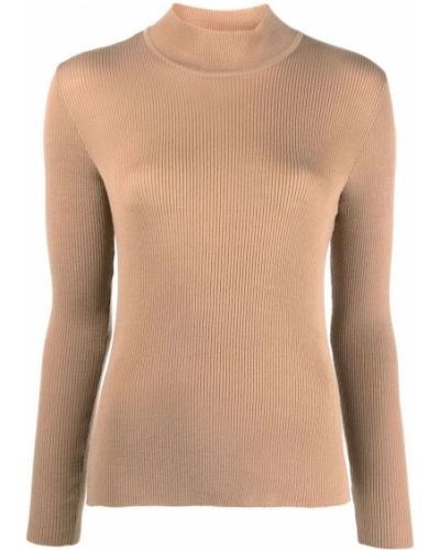 Jersey de cuello vuelto de tela jersey Alberta Ferretti
