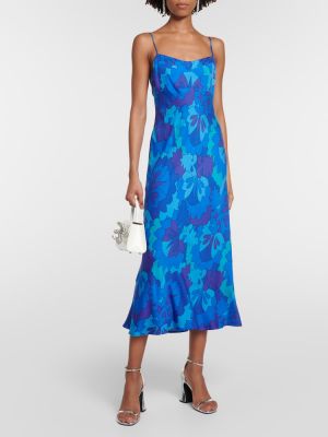 Μίντι φόρεμα με σχέδιο Rixo μπλε