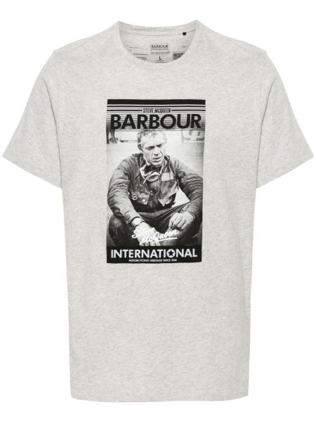 Pamuk tişört Barbour International gri