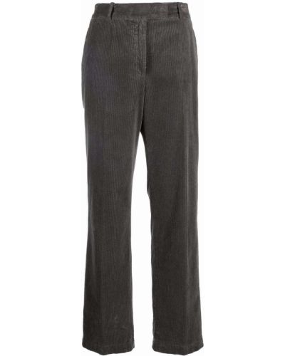 Pantalones rectos de pana Aspesi gris