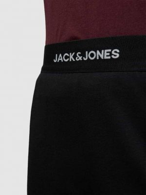 Piżama Jack & Jones bordowa