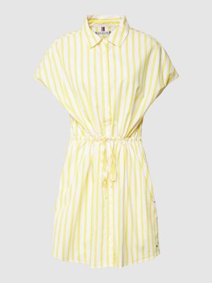 Sukienka mini w paski Tommy Hilfiger żółta