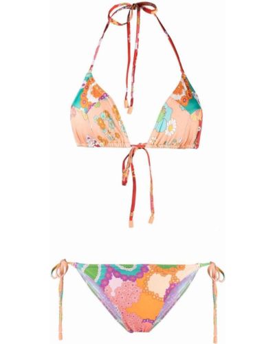 Trykt floral bikini Zimmermann