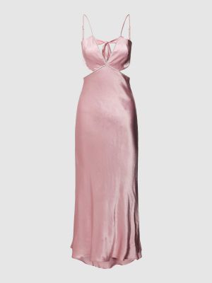 Sukienka midi Bardot różowa
