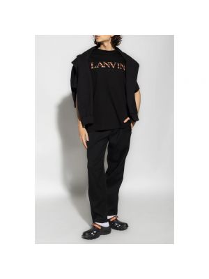 Pantalones de lana Lanvin negro