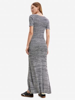 Dlouhé šaty Desigual šedé