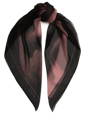 Шелковый платок Giorgio Armani черный
