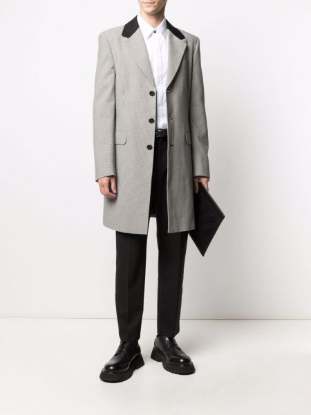 Abrigo ajustado con botones Karl Lagerfeld negro