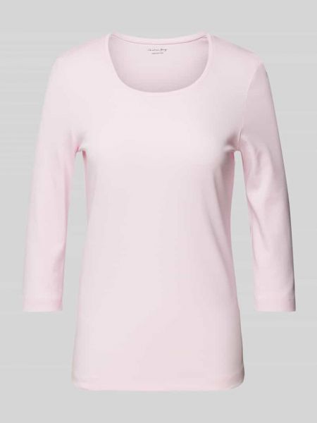 Koszulka w jednolitym kolorze Christian Berg Woman różowa