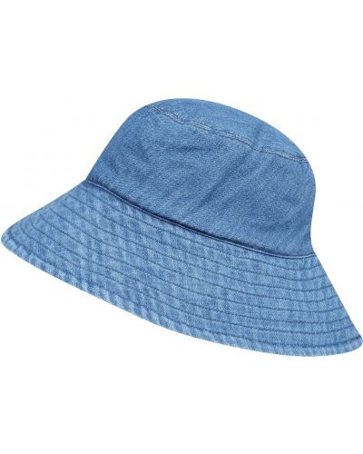Kepurė su snapeliu Samsøe Samsøe mėlyna