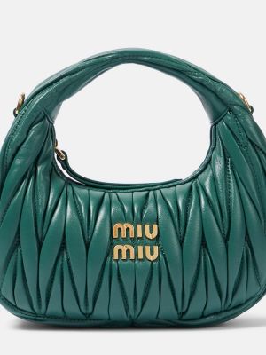 Borsa a spalla Miu Miu blu