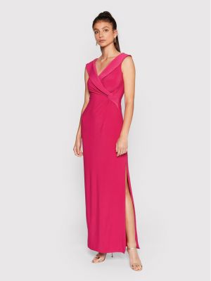 Sukienka wieczorowa slim fit Lauren Ralph Lauren - różowy