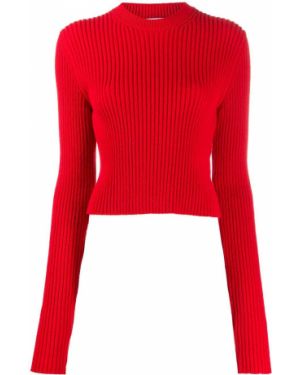 Jersey de punto de tela jersey Bottega Veneta rojo