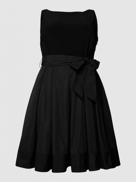 Czarna sukienka midi Lauren Ralph Lauren Curve