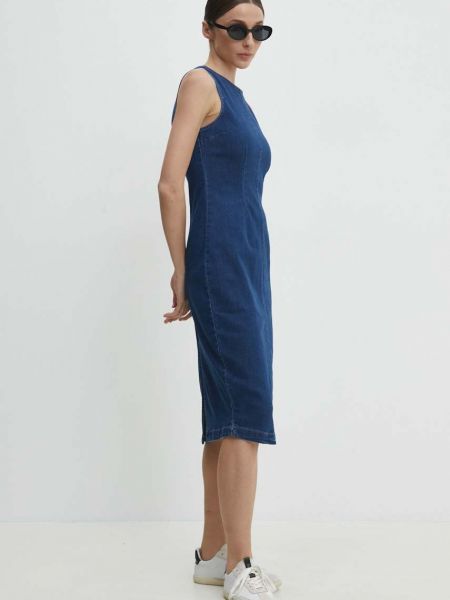Uska mini haljina Answear Lab plava