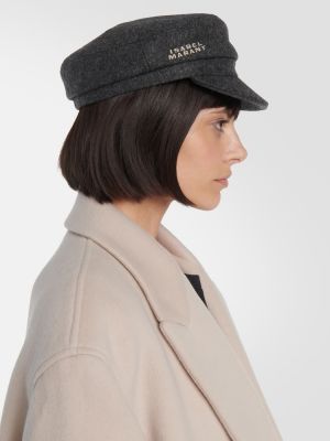 Chapeau en laine Isabel Marant gris