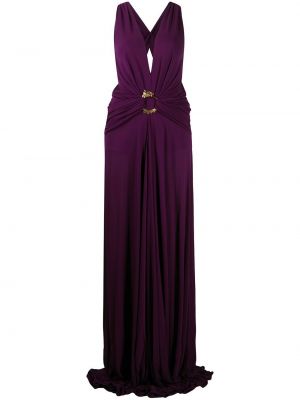 Večerní šaty Roberto Cavalli fialové