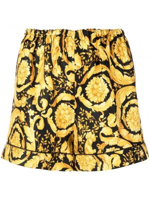 Trykt shorts Versace gul