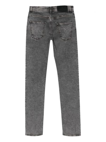 Jeans skinny taille basse Corneliani gris