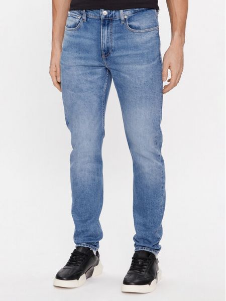 Slim fit skinny farmernadrág Calvin Klein Jeans kék