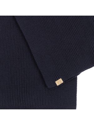 Bufanda de lana de lana merino Woolrich azul