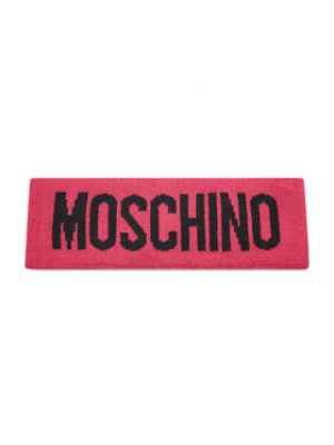 MOSCHINO Textilná čelenka 65235 0M2355 Ružová