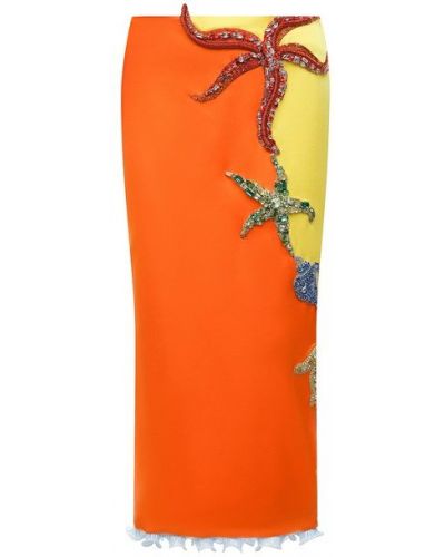 Юбка Versace оранжевая