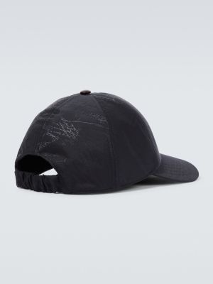 Cappello con visiera in tessuto jacquard Berluti nero