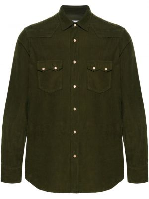 Βαμβακερό πουκάμισο Lardini πράσινο
