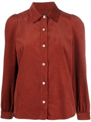 Menčestrová košeľa A.p.c. červená