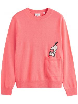 Sweter z kieszeniami Chinti & Parker różowy