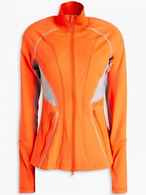Трикотажная куртка с принтом Adidas By Stella Mccartney, оранжевая
