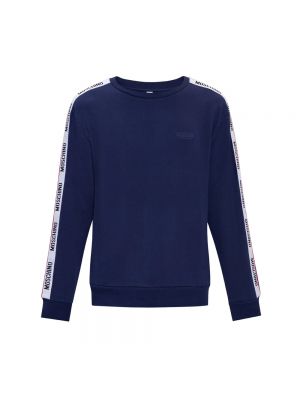 Sweatshirt mit rundem ausschnitt Moschino blau