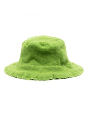 Apgrūtināti vilnas cepure Comme Des Garçons Shirt zaļš