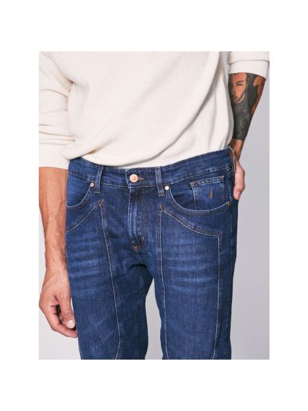 Jeansy skinny slim fit bawełniane Jeckerson niebieskie